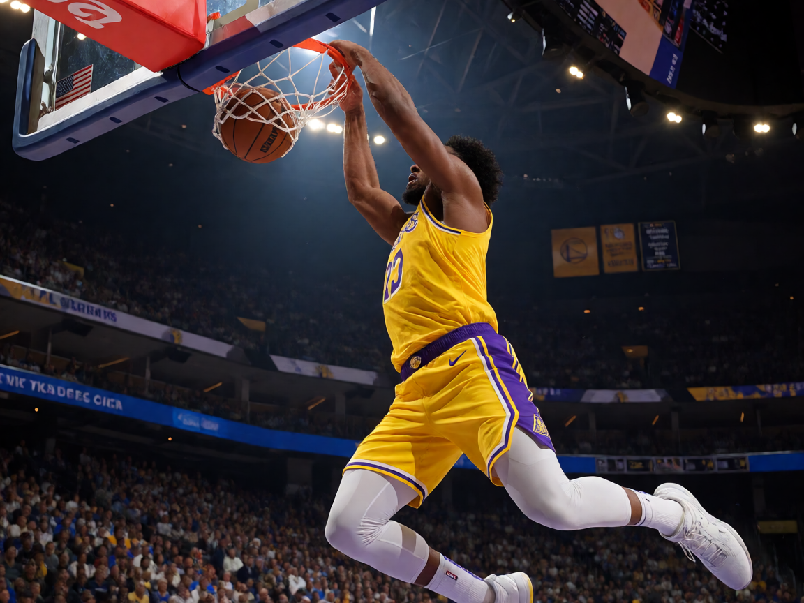 NBA季后赛激烈对决-球星扣篮瞬间
